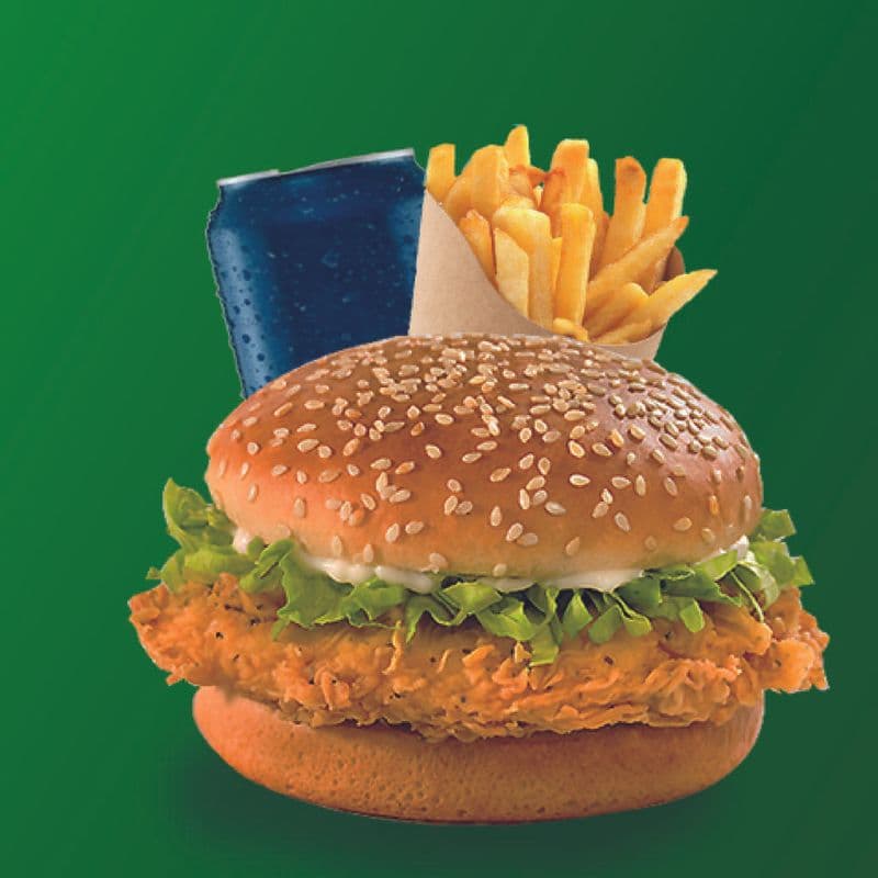 chicken burger trio