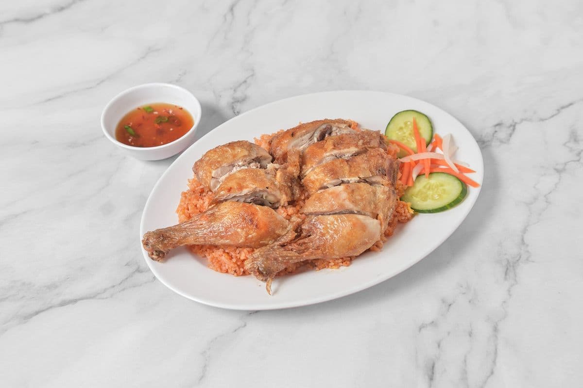 74. Crispy Chicken on Fried Rice