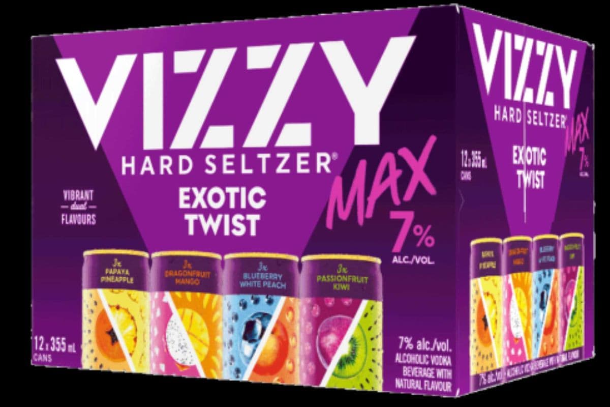 VIZZY MAX HARD SELTZER EXOTIC TWIST VARIETY PACK (12 x 355 ML)