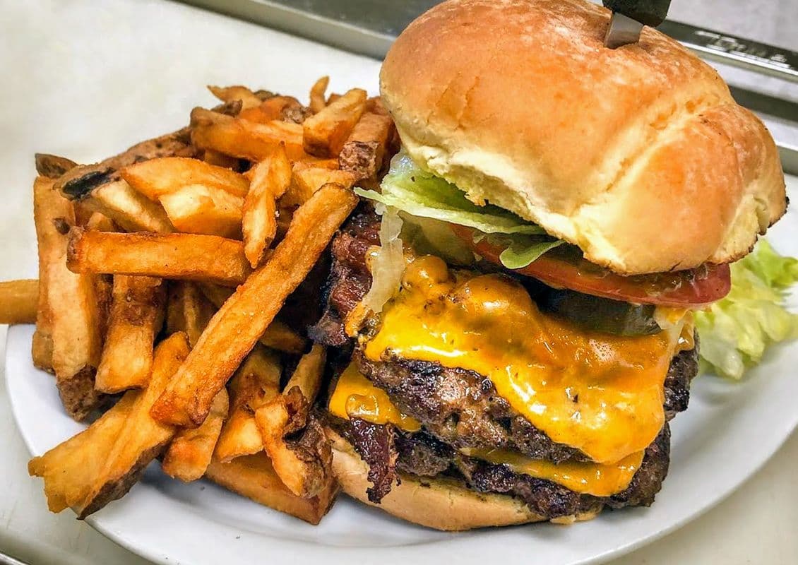 Double Bacon Cheese Burger (14 oz)