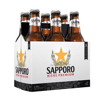 Sapporo (6 x 355 ml bottles)