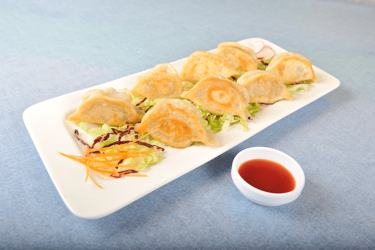 10. Fried Pork or Chicken Dumplings (8 pcs)