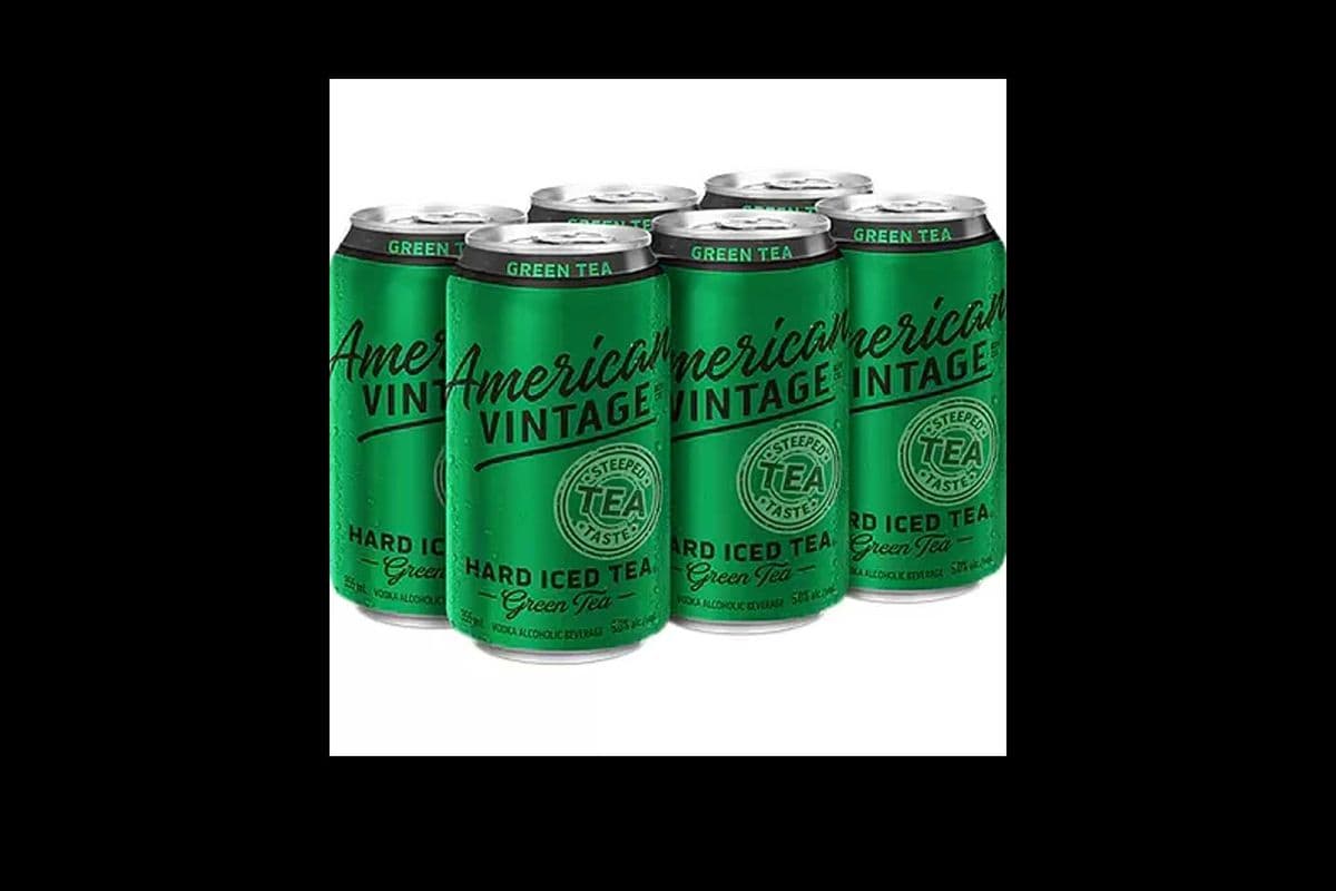 AMERICAN VINTAGE ICED GREEN TEA (6 x 355ML CANS) (6 x 355ML)