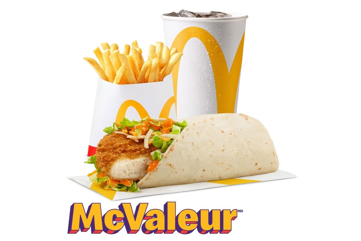 Trio McValeur Wrap-éclair au poulet croust avec sauce Buffalo épicée [550-700 Cal]
