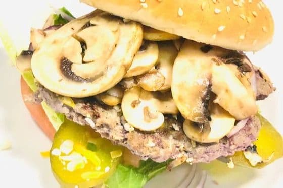 46. Homemade Mushroom Burger