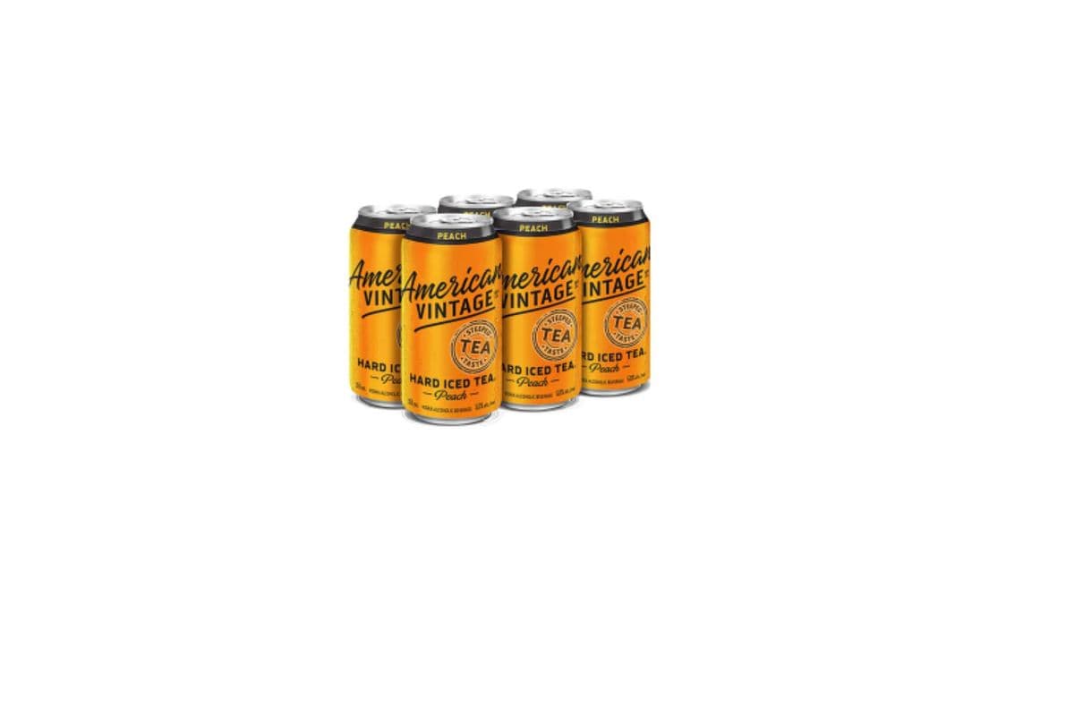American Vintage Peach Hard Iced Tea (6 x 355ml)