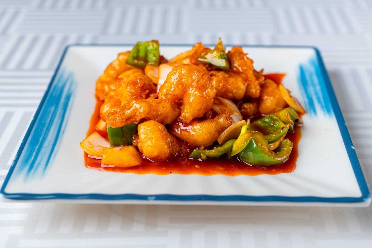 521-Crevettes à la sauce Szechuannaise 幹燒蝦球
