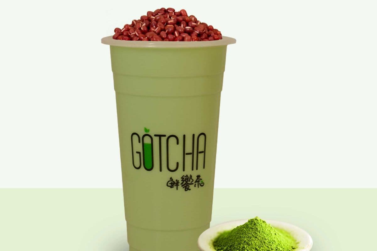 Matcha Red Bean Milk