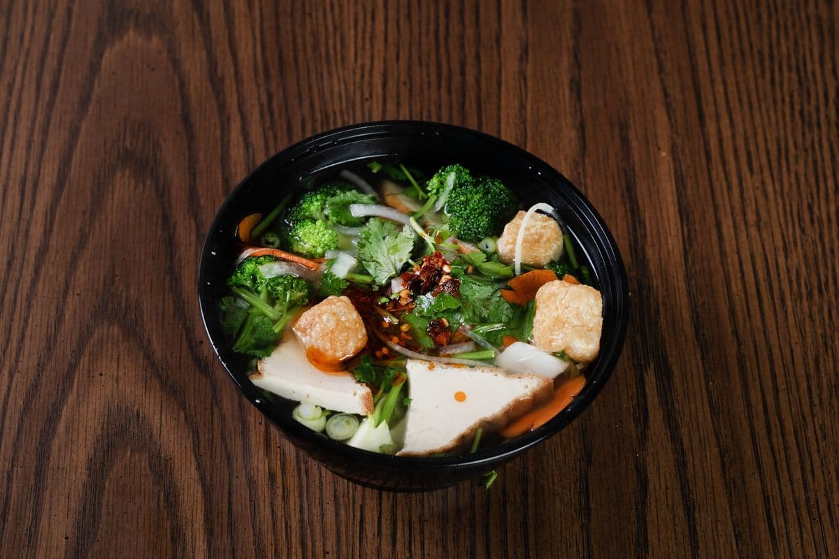 Veggie and Tofu Noodle Soup