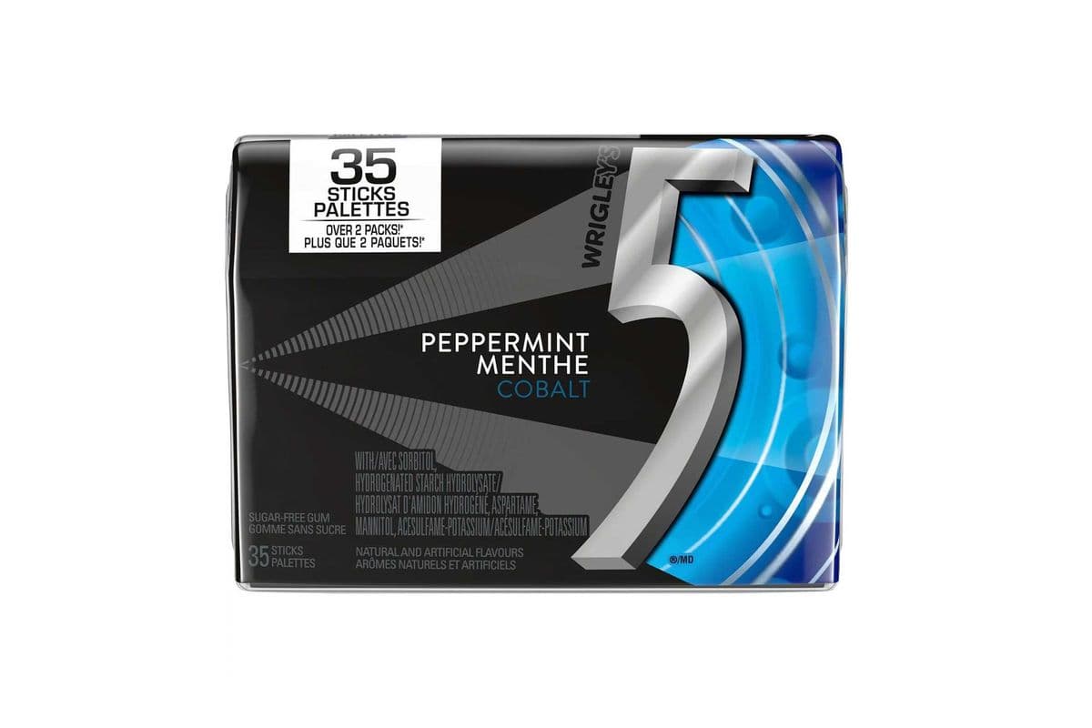 5 Gum Cobalt Peppermint 15pcs