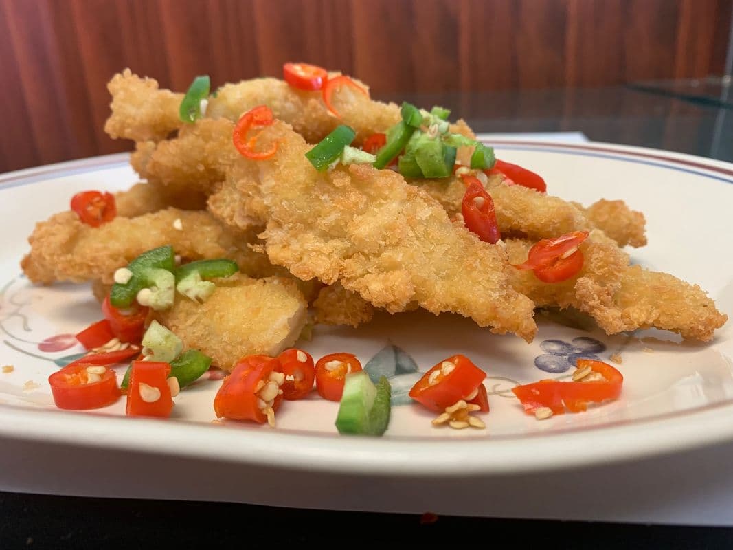 Squid in Rock Salt and Chilli Pepper