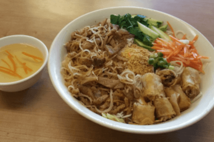 250. Spring Roll and BBQ Lemongrass Pork with Special Vermicelli