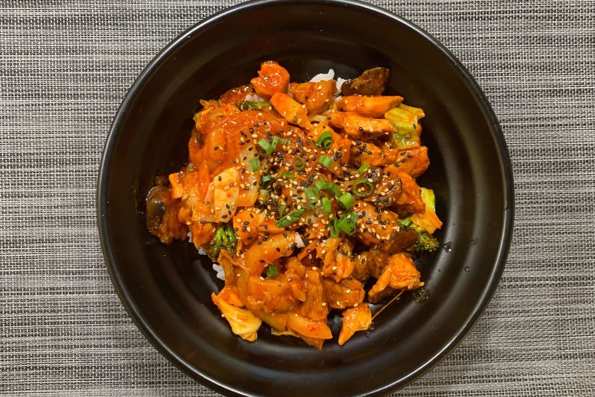 Spicy Chicken on Rice