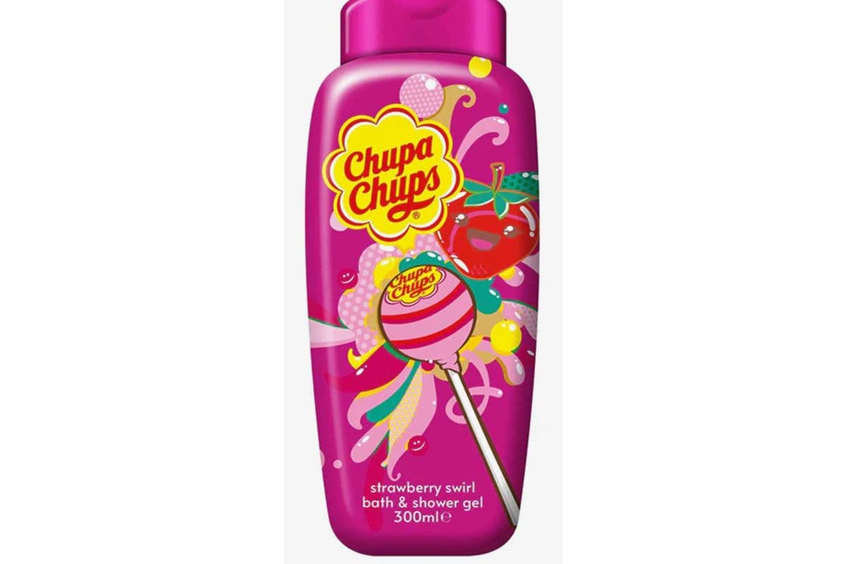 Chupa Chups Bath & Shower Gel - Strawberry Swirl