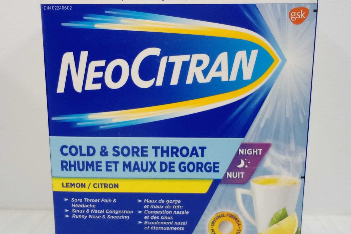 Neo Citran Cold and Sore Throat - Lemon Night (10 sachets)