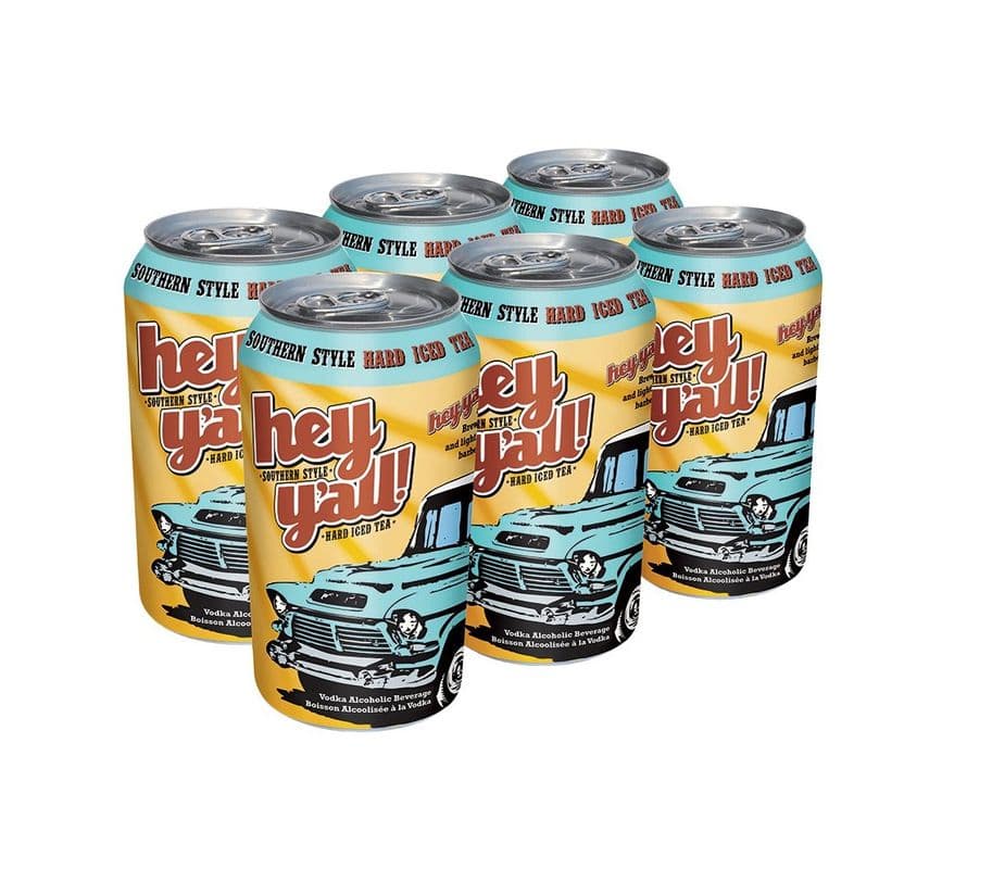 Hey Y'All Southern Style Hard Iced Tea (6 Cans) (6 x 355ml cans)