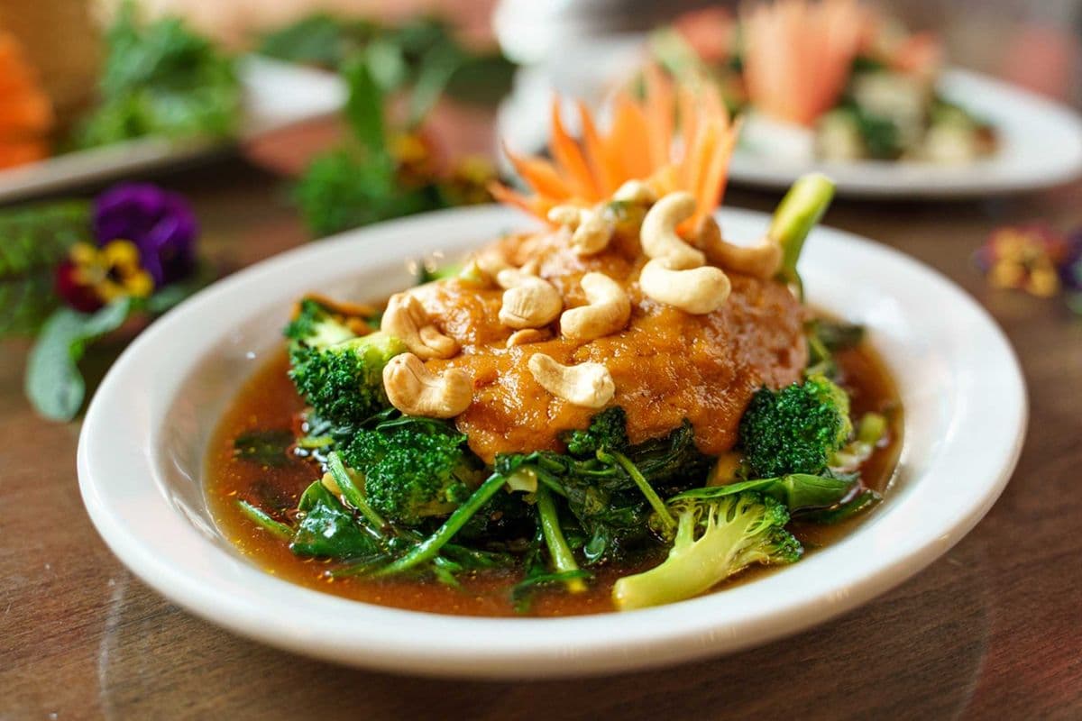 Power Greens in Peanut Sauce