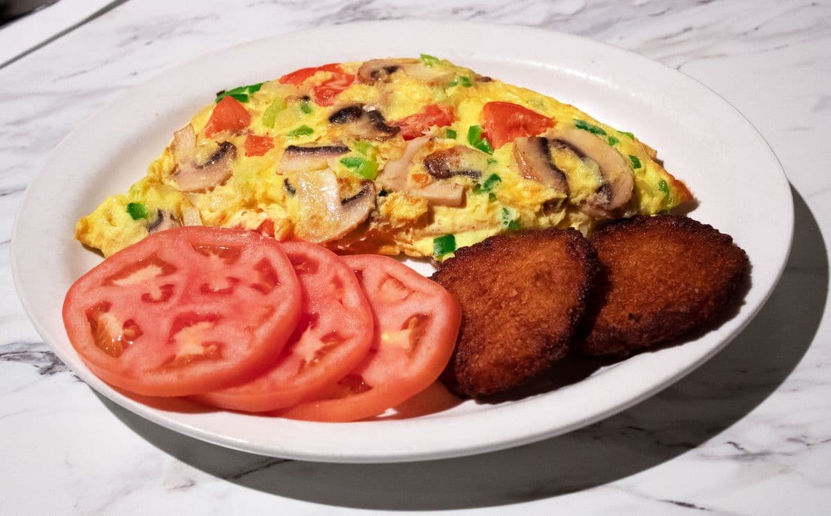 Veggie and Cheese Omelette