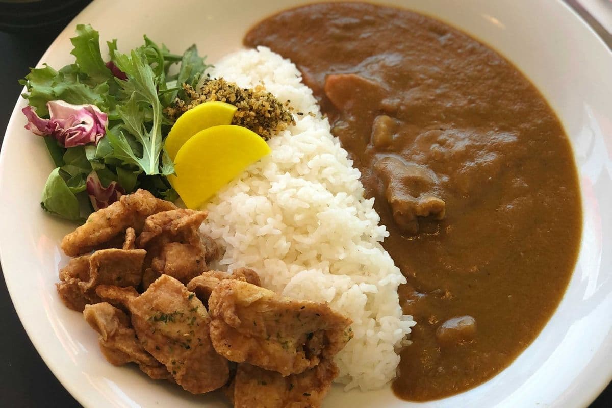Japanese Curry -- Chicken Karrage Set