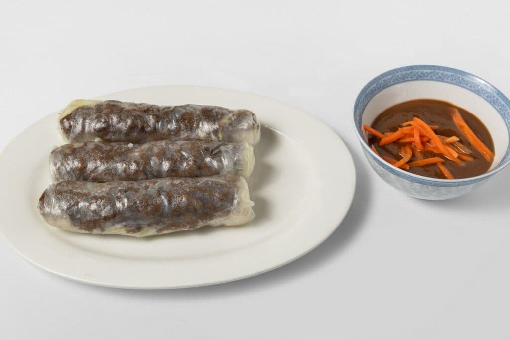 A8. Grilled Beef Salad Rolls (3 pcs)