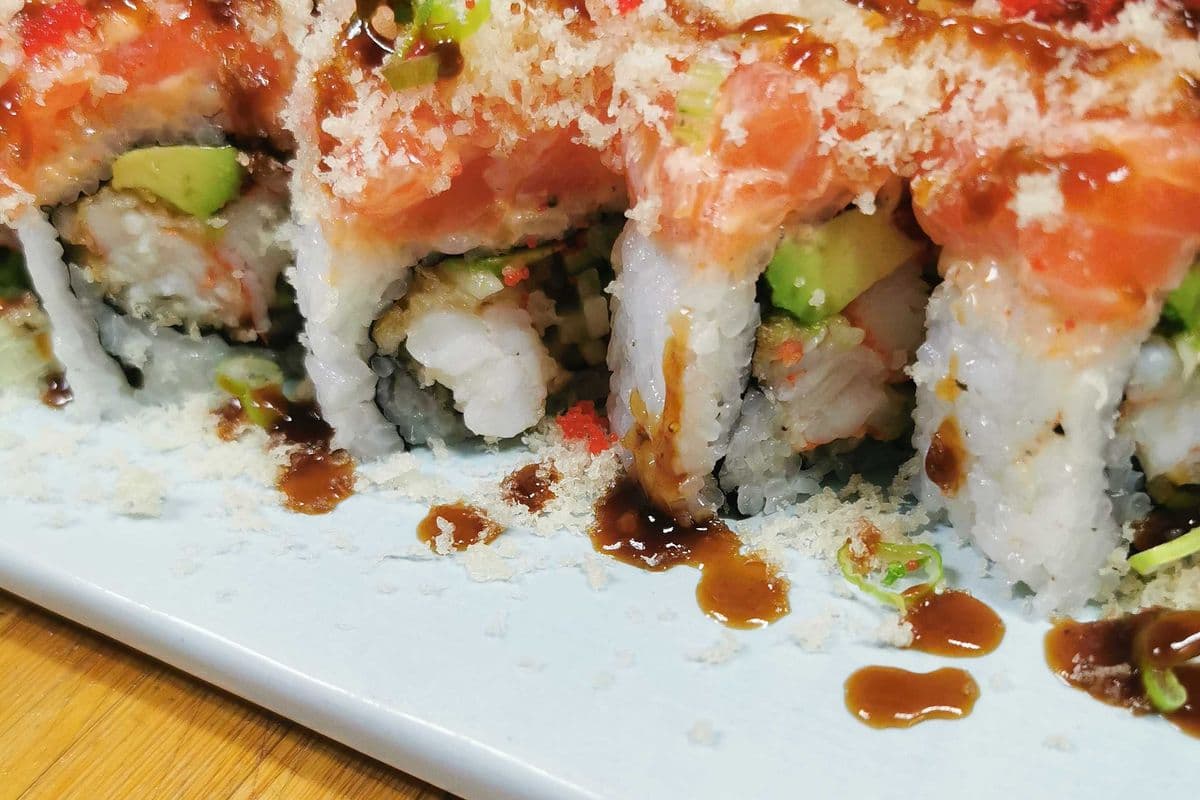 Spicy Salmon Dragon Roll