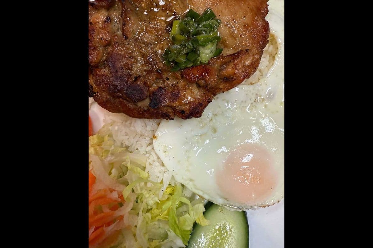 24B. Chicken and Fried Eggs on Rice