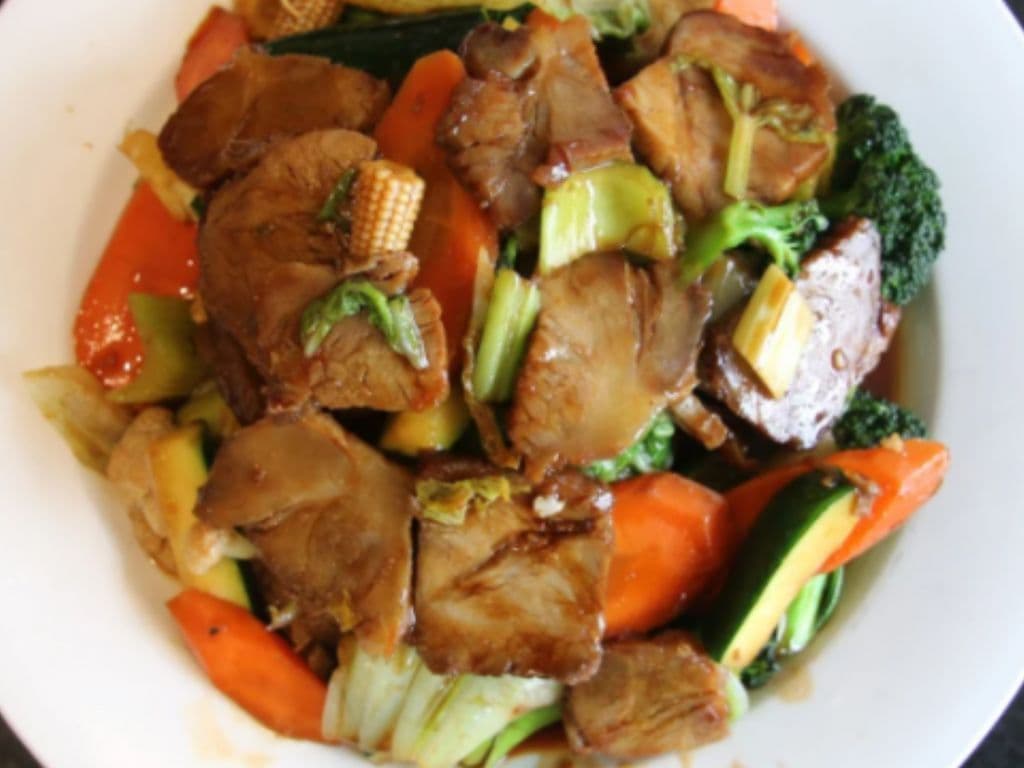 BBQ Pork Chop Suey