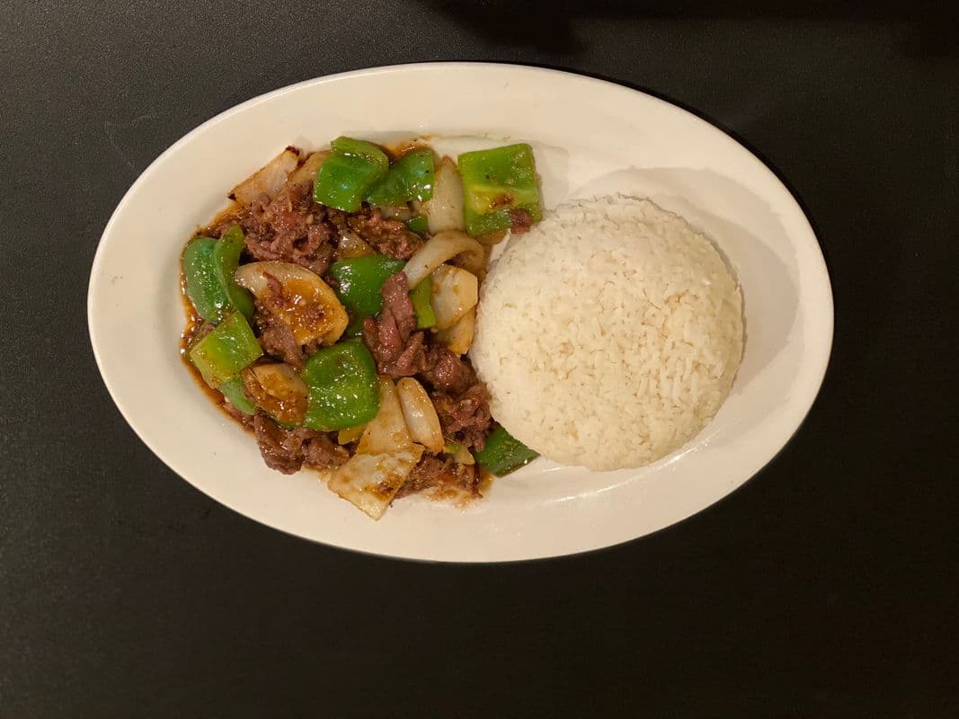 37. Lemongrass Beef on Rice