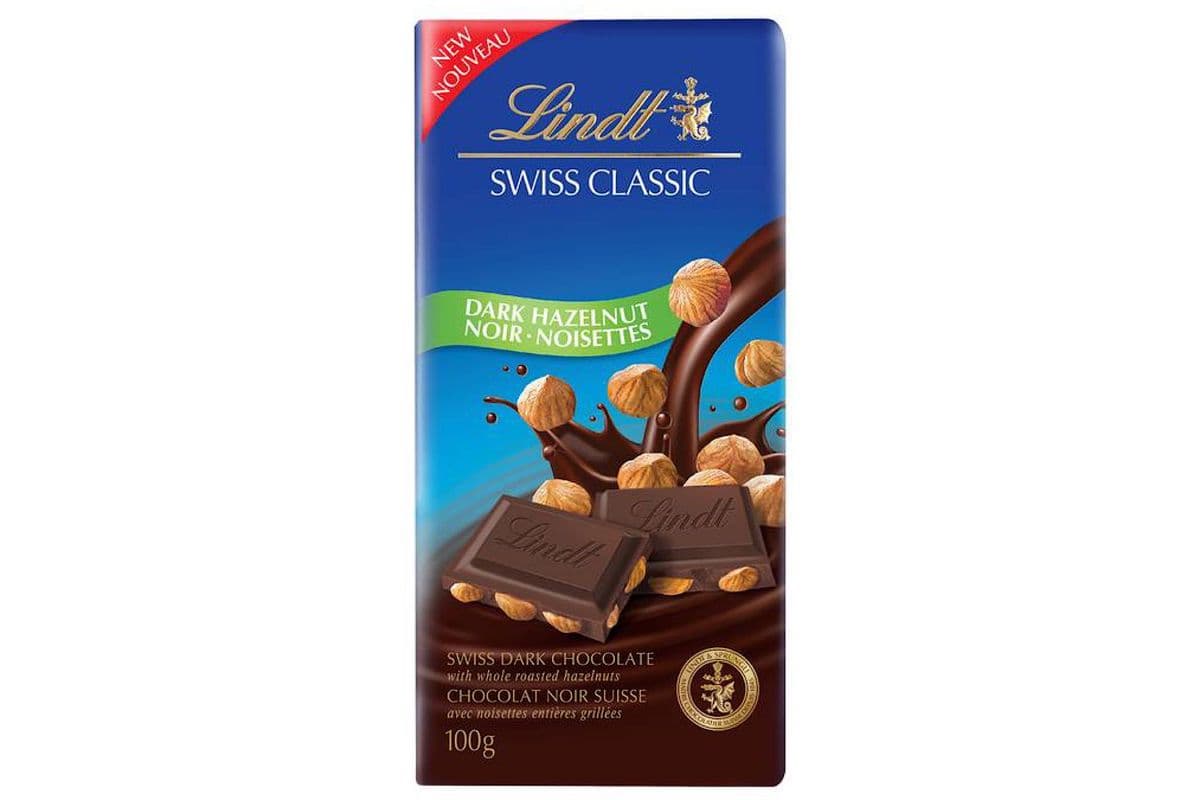 Lindt Swiss Classic - Noir Noisettes / Dark Hazelnut (100 g)