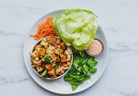 Cashew Tofu Lettuce Wraps
