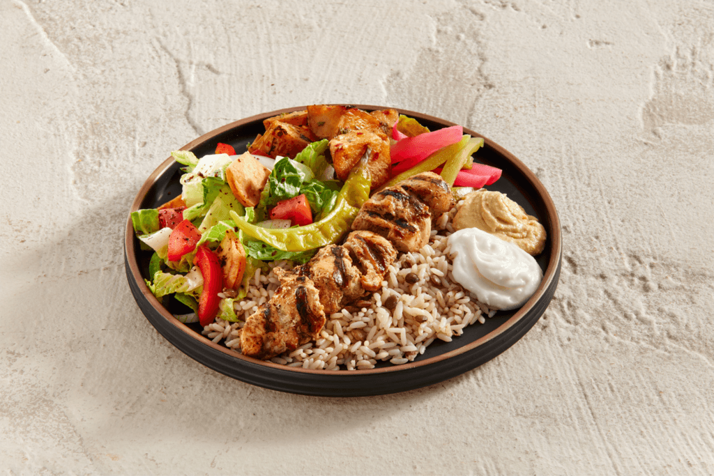 Shish Taouk Skewer Plate - 1 Skewer / Assiette de brochettes Shish Taouk - 1 brochette