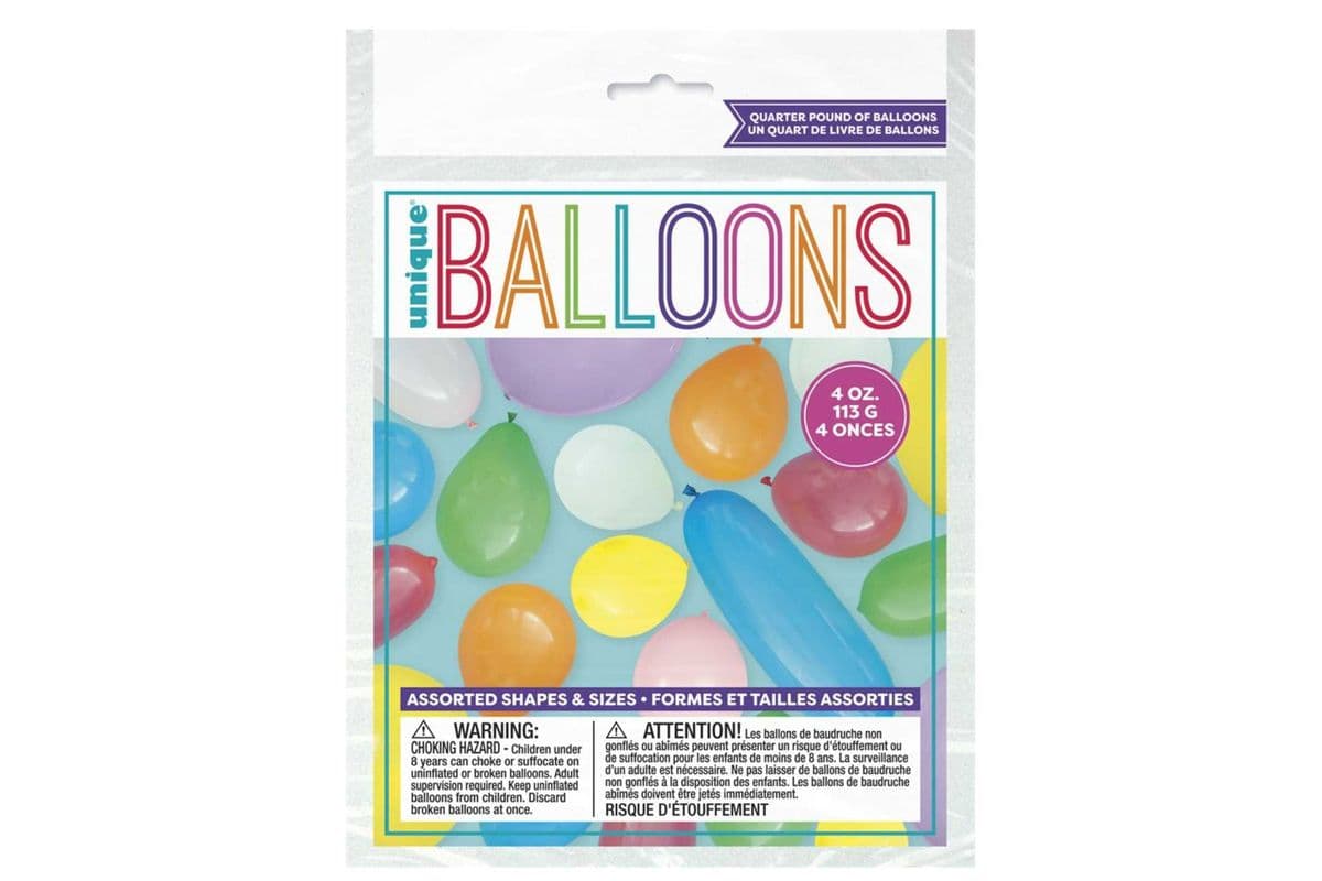 Latex Balloons (1/4 Pound) - Unique Party