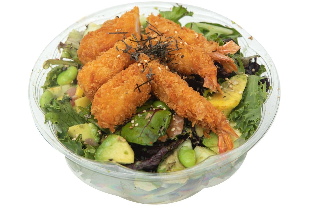 Poké au crevette tempura