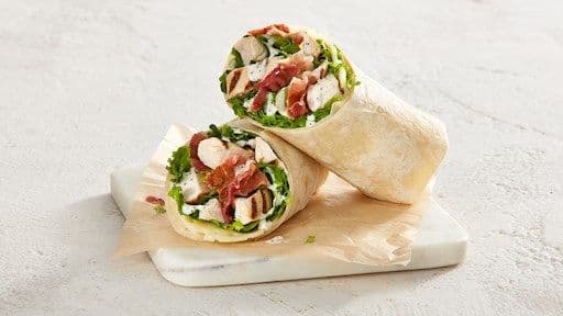Chicken caesar on a wrap