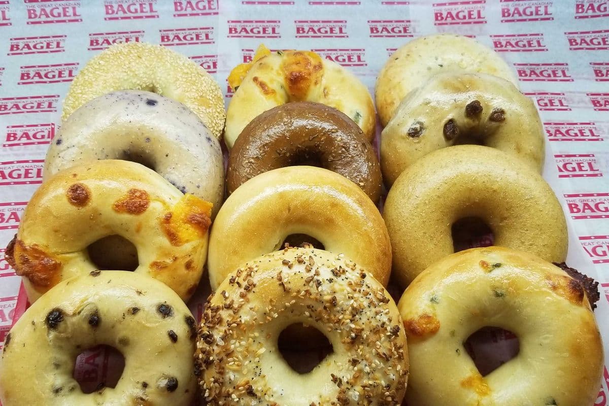 One Dozen Assorted Great Canadian Bagels (12 pcs)
