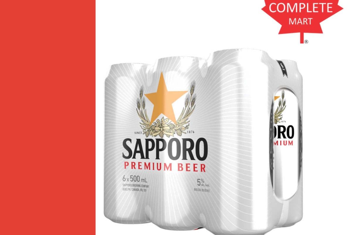 SAPPORO PREMIUM BEER 6 PK 500ML (6 x 500ML)