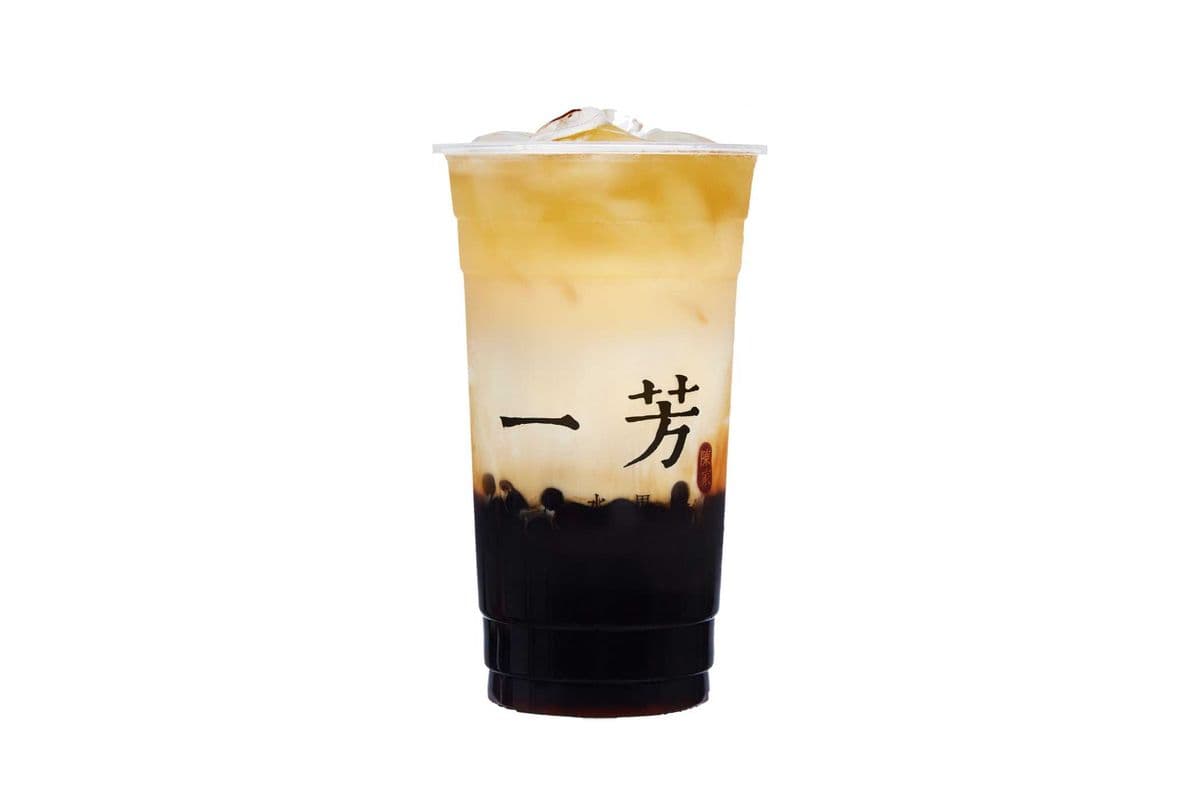 Brown Sugar Pearl Oolong Tea Latte 黑糖粉圆烏龍鮮奶茶