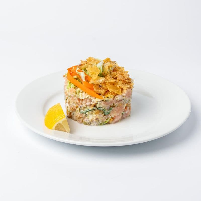 Tartare Saumon Style Fish & Chips / Salmon Fish & Chips Style Tartare