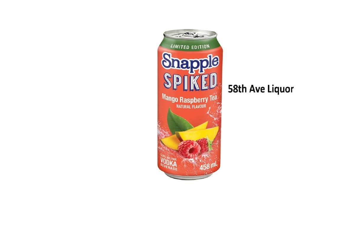SNAPPLE SPIKED MANGO RASPBERRY TEA CAN (1 x 458ML)
