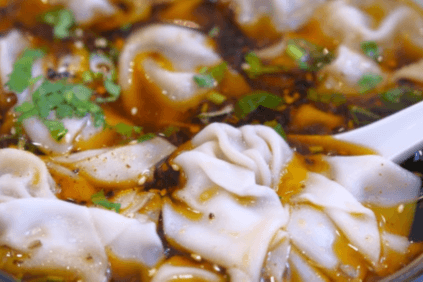 Small Hot and Sour Wonton Soup 酸辣汤云吞