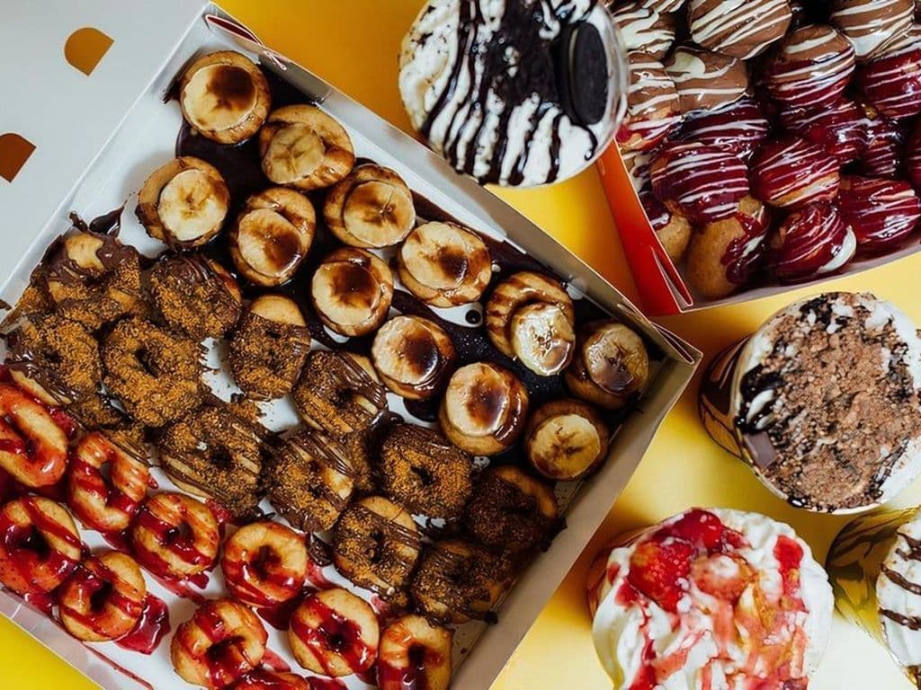 33 Lokmas and 36 Mini Donuts with 4 Milkshakes