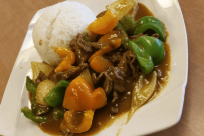 404. Thai Curry Beef on Rice