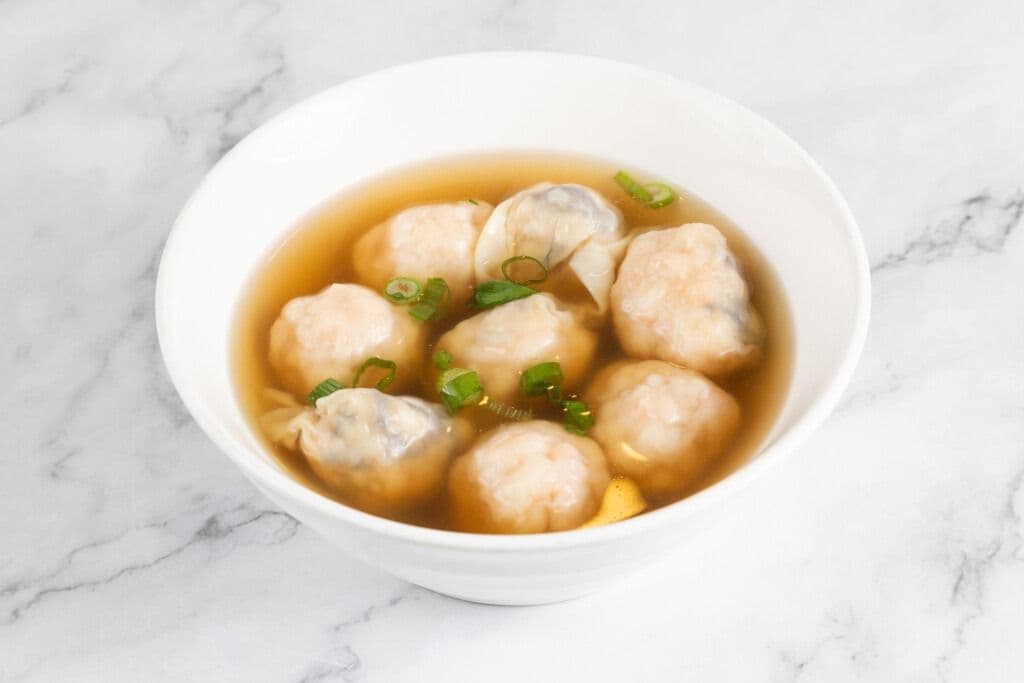Shrimp Wonton and Shrimp Dumpling Soup