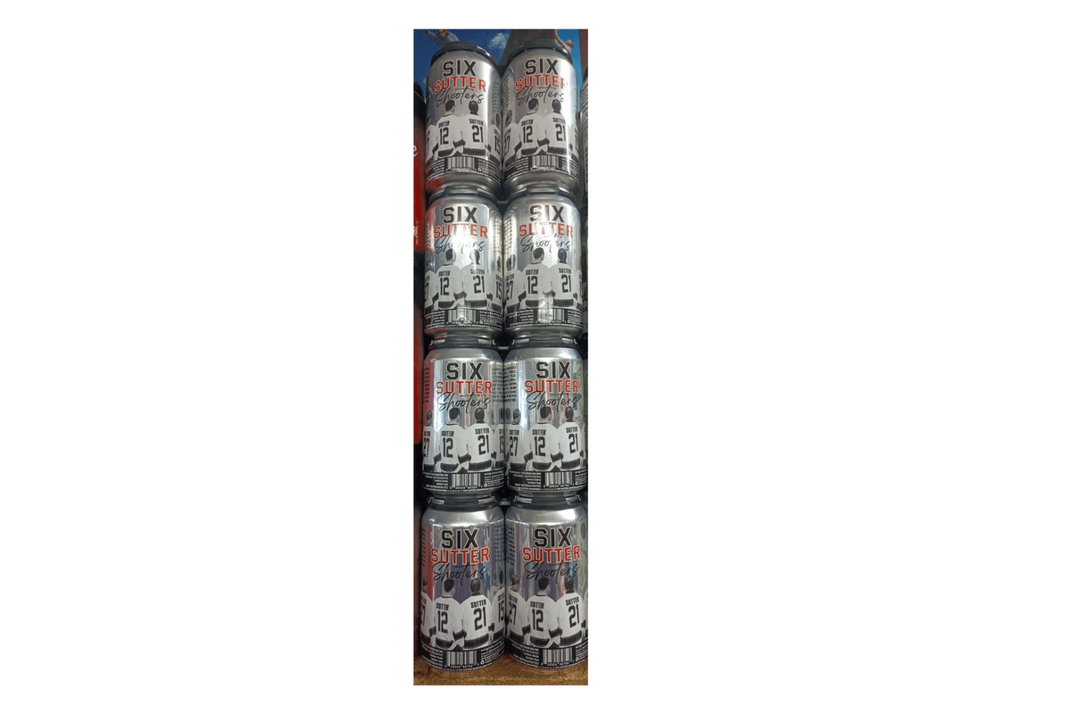 Six Sutter Shooters lager Origin (6 x 6-Pack)