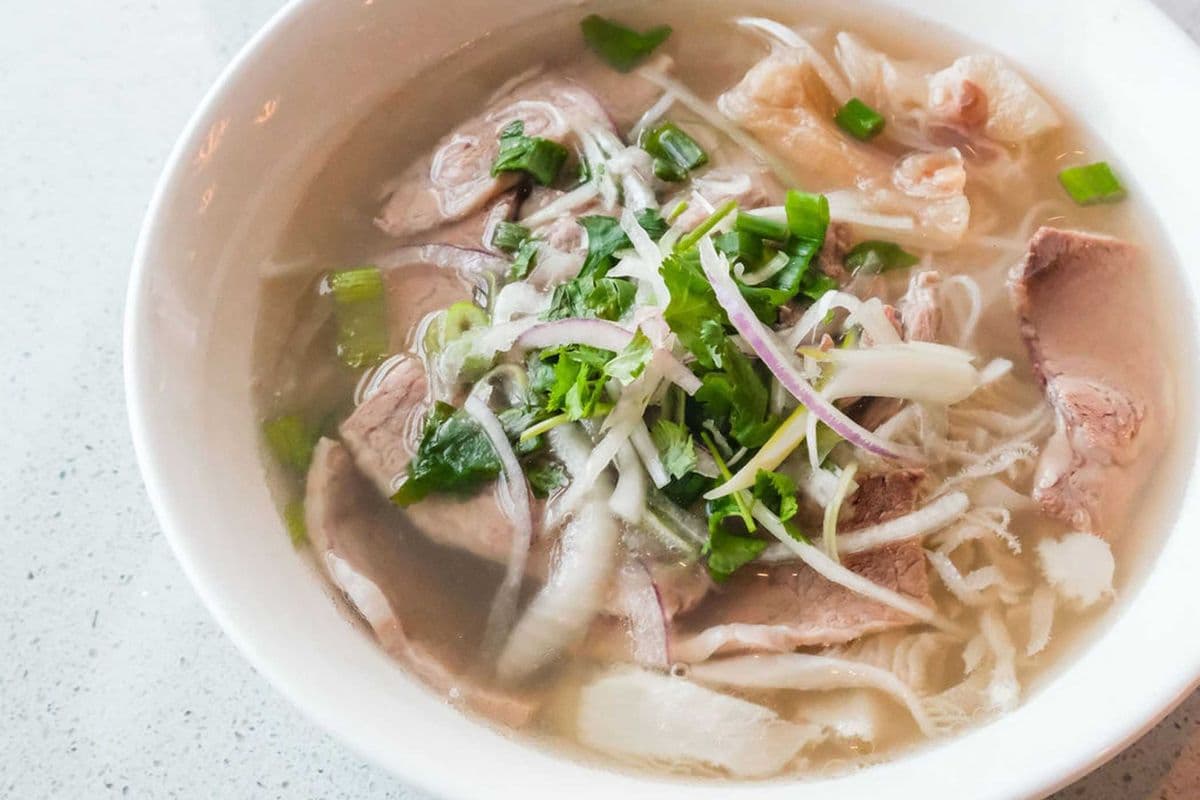 10. House Special Rice Noodle Soup with Combo Beef