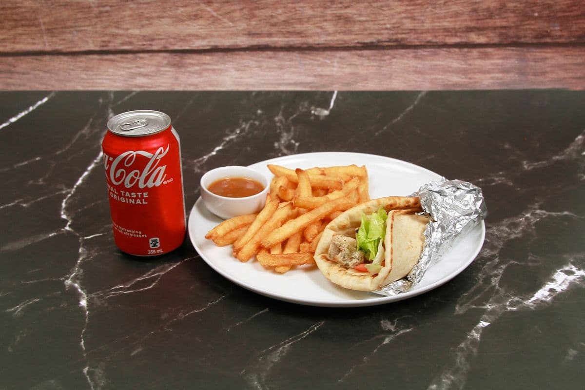 Assiette pita poulet
