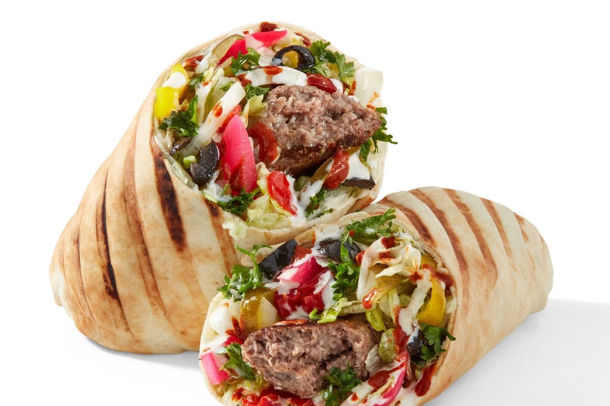 Beef Kofta Kabob Wrap