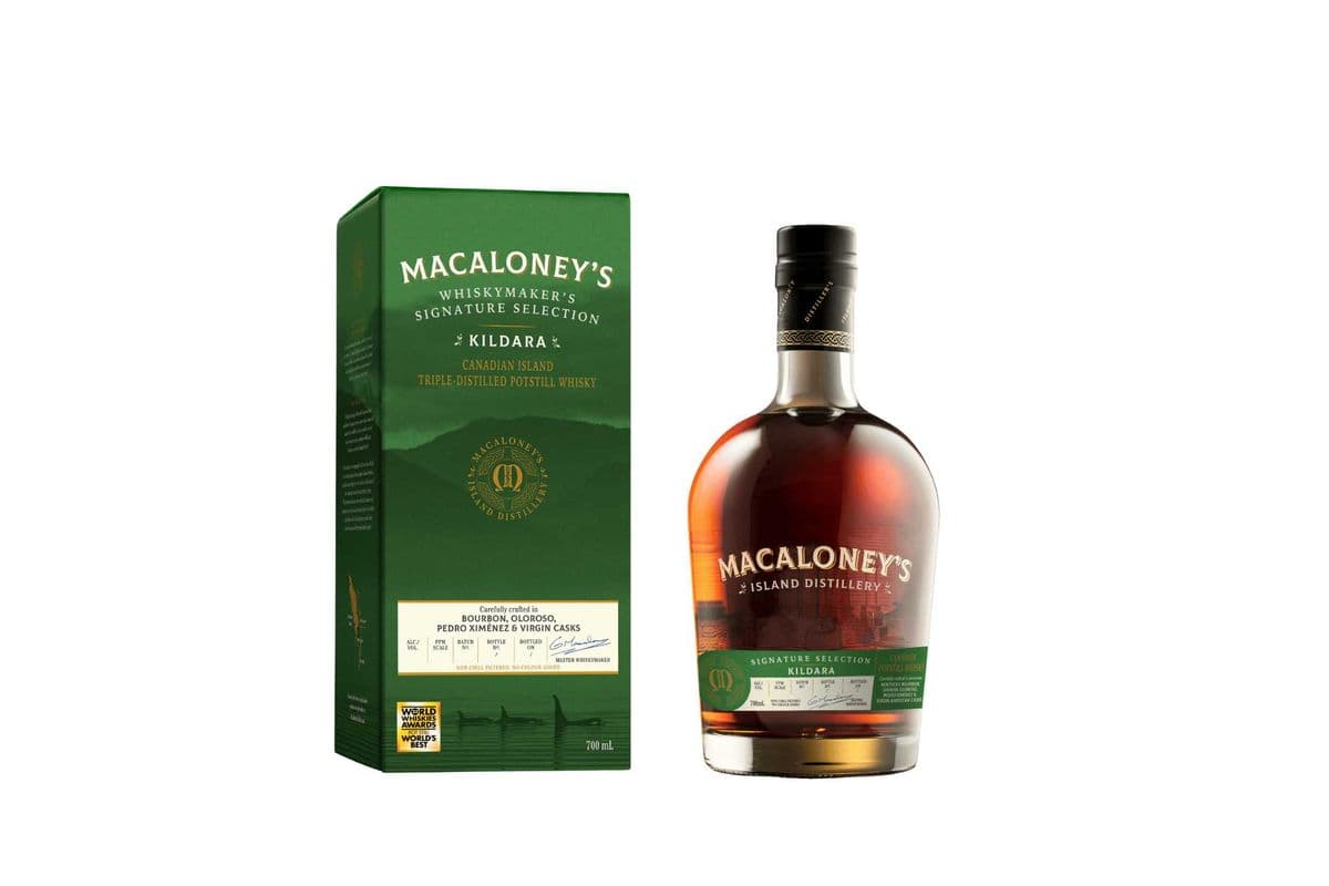 Macaloney's Island Distillery Kildara *Triple Distilled Pot Still Whisky*🍁 (1 x 750ML)