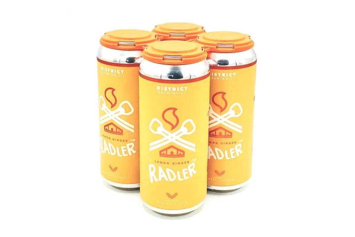 District Lemon Ginger Radler (4 x 473 ml )