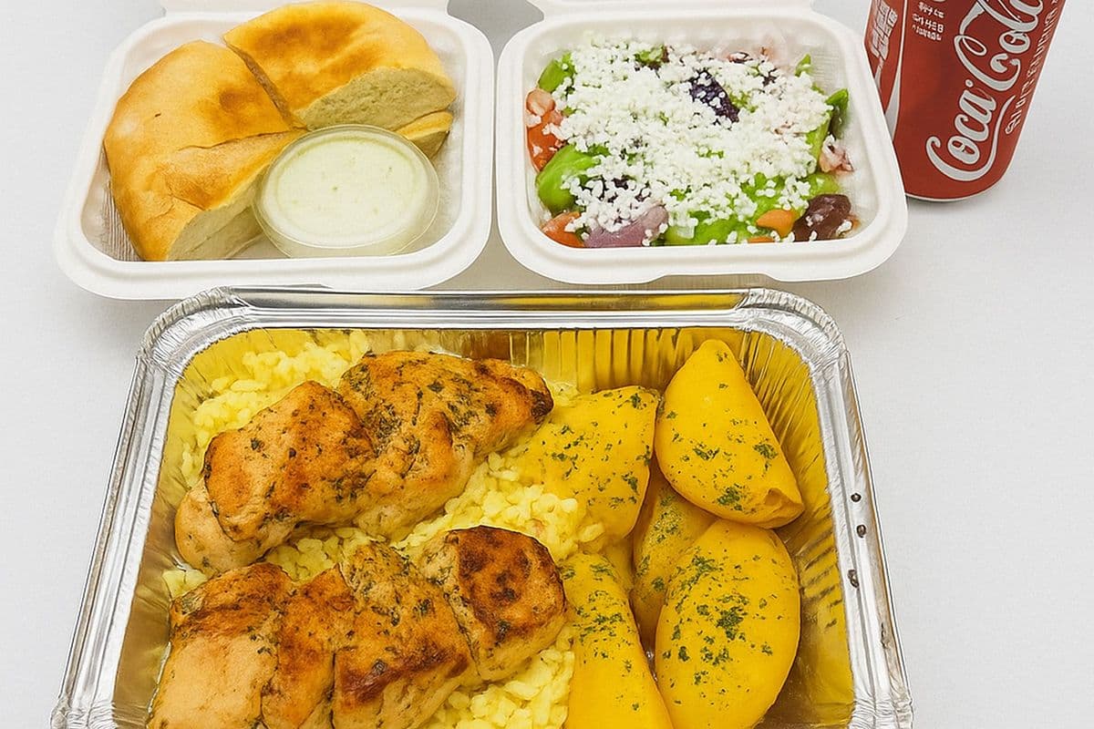 Chicken Souvlaki Dinner